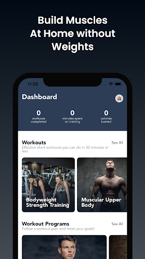 Android application Muscle Building Workouts screenshort