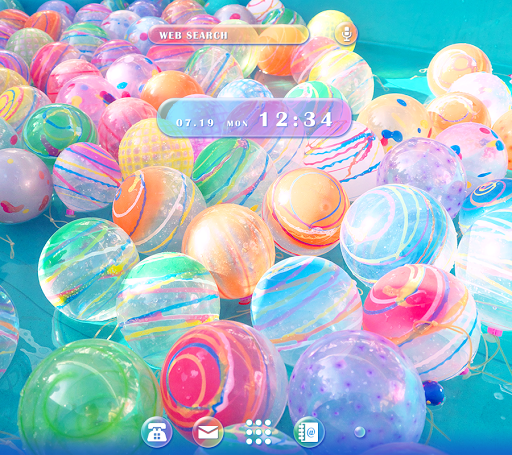 Android application Water Balloons Theme screenshort