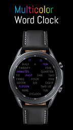 Multicolor Word Clock (Round) - Screenshot Image