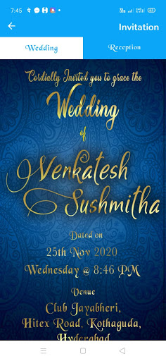 Venkatesh Weds Sushmitha