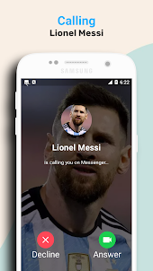 Bate-papo falso Lionel Messi