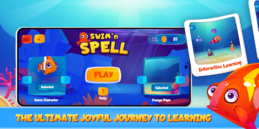 Android application Swim & Spell screenshort