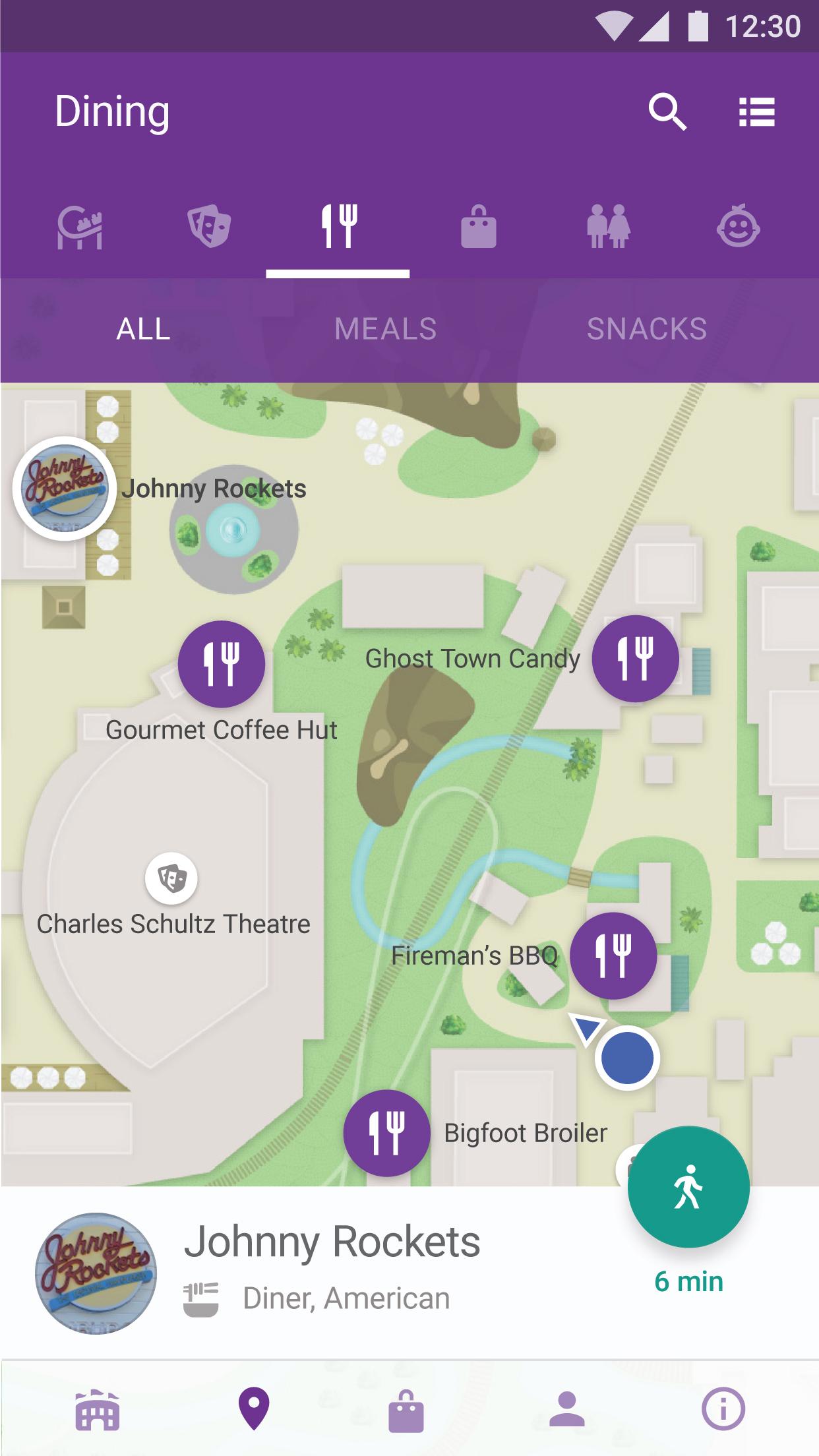 Android application Knott's Berry Farm screenshort