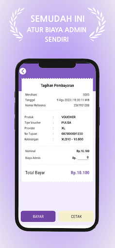 Gerai Biller: Tanpa admin bank Screen 2