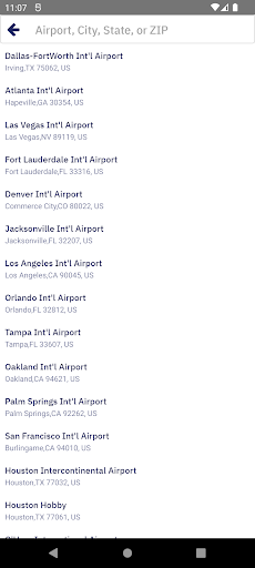 Airport Van Rental Screen 2
