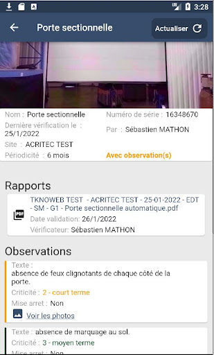 Acritec scanner Screen 3