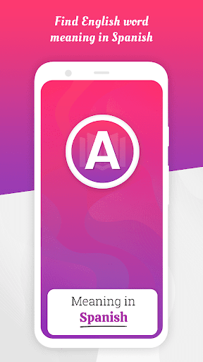 Android application Meaning in Spanish screenshort