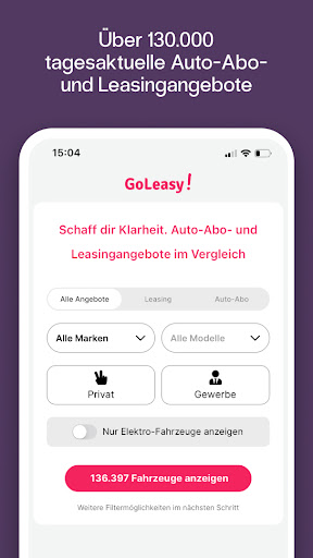 Android application GoLeasy - Leasingsuchmaschine screenshort