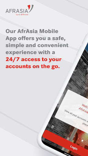 Android application AfrAsia Mobile Banking screenshort
