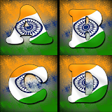 Indian Flag Letter Alphabet icon