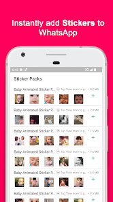 Screenshot 5 Baby Stickers Animated android
