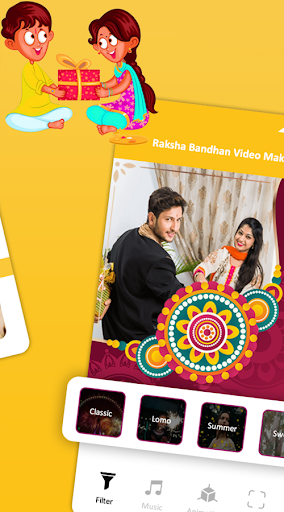 Android application Raksha Bandhan Video Maker screenshort