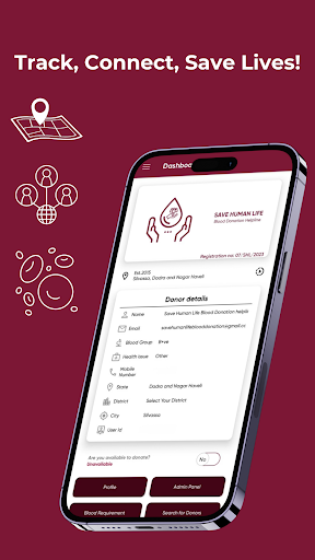 Save Human Life Blood Donation Screen 3