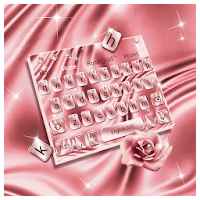 Luxury Rose Silk Keyboard Theme