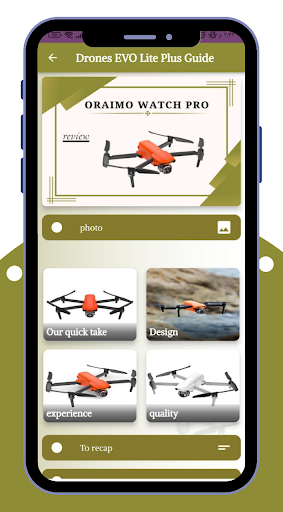 Drones EVO Lite Plus Guide Screen 2