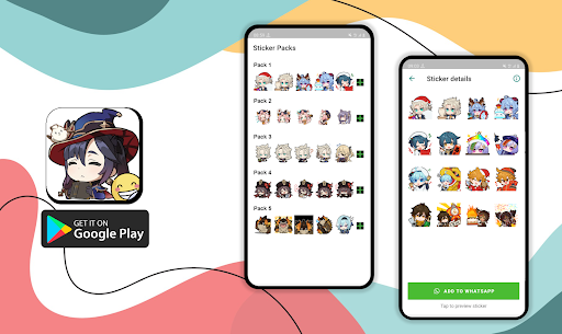 Android application My Genshin Stickers screenshort