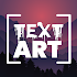 WordArt Text Art Text on photo