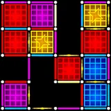 Dots and Boxes (Neon) 80s Style Cyber Game Squares icon