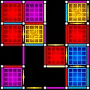 Dots Boxes neon relaxing game APK