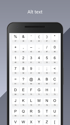 Sun Alt Codes Screen 2