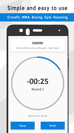 Android application Interval Timer for Crossfit, M screenshort