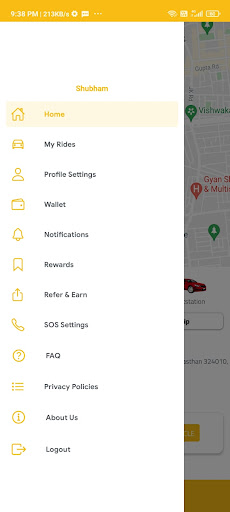 Ayyocabs Screen 2