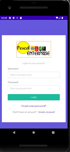 Android application pexcelservices.com screenshort