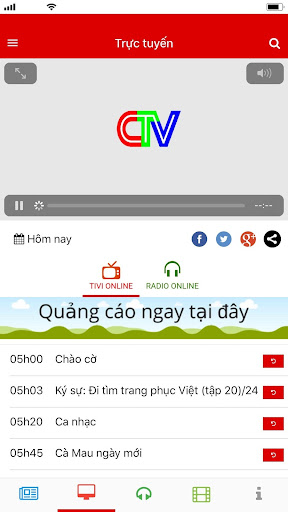 Android application CTV Online - Đài Phát thanh và screenshort