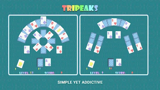 TriPeaks Solitaire Puzzle Game