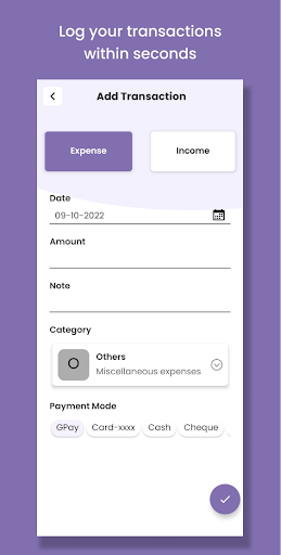 Xpensor : Expense Tracker Screen 2