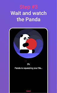 Captura de tela do redimensionador do Panda do compressor de vídeo