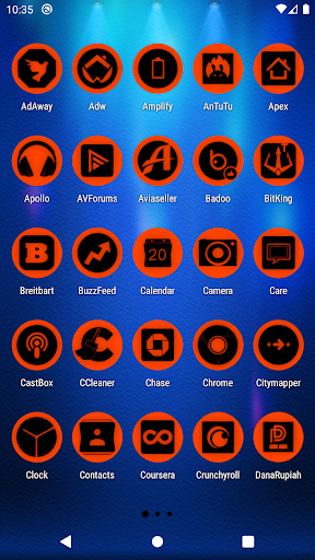 Oreo Orange Icon Pack P2 Screen 2