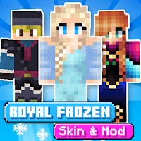 Skins+Addon+Map&Shader Elsa Frozen For MCPE 2021
