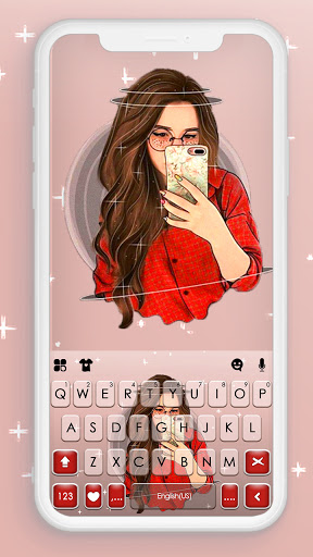 Android application Selfie US Girl Theme screenshort
