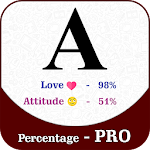 Cover Image of Download Name Percentage Count : Love, Attitude % - PRO 1.0 APK