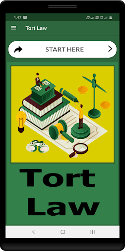 Android application Law of Tort - Offline screenshort