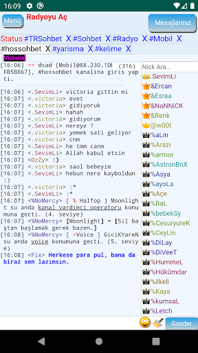 Mirc Sohbet Screen 3