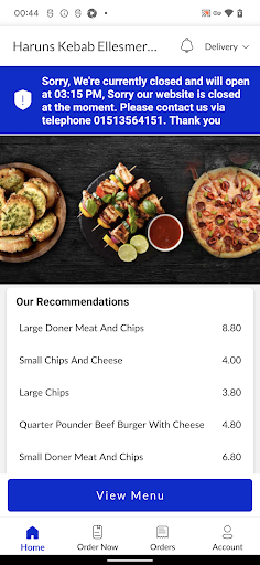 Haruns Kebab Ellesmere Port Screen 2