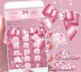 Rose Gold Diamond Bow Theme For PC installation