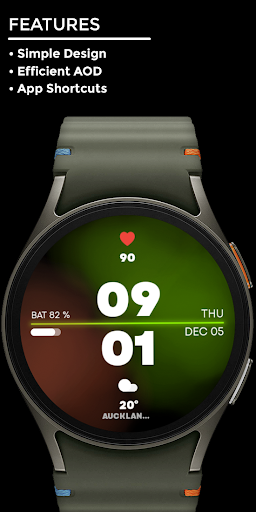 Night 72 - watch face screenshot 7