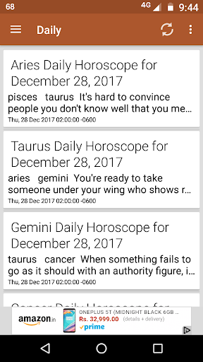 Free Daily Horoscope Screen 3