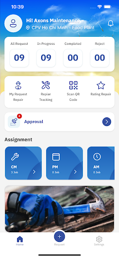 Android application Axons Maintenance screenshort