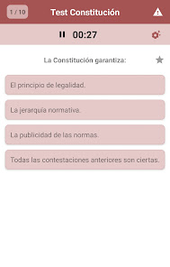 Screenshot 5 Test de Constitución Española android