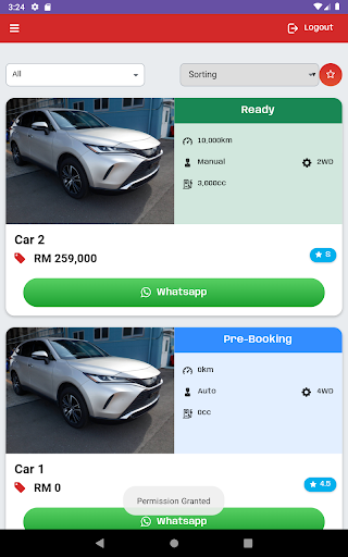 ZCAR Screen 3