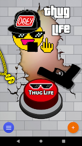 Screenshot 1 Thug Life Botón meme de broma android