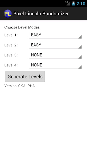 Android application Pixel Lincoln Card Randomizer screenshort