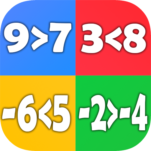 Compare decimal numbers: Math 1.8 Icon