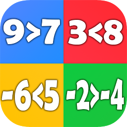 Imagen de ícono de Comparar números decimales