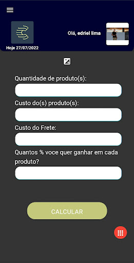 Android application Calculadora Margem de Lucro screenshort