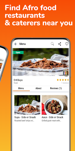 Afro Takeaway - Customer App Screen 2